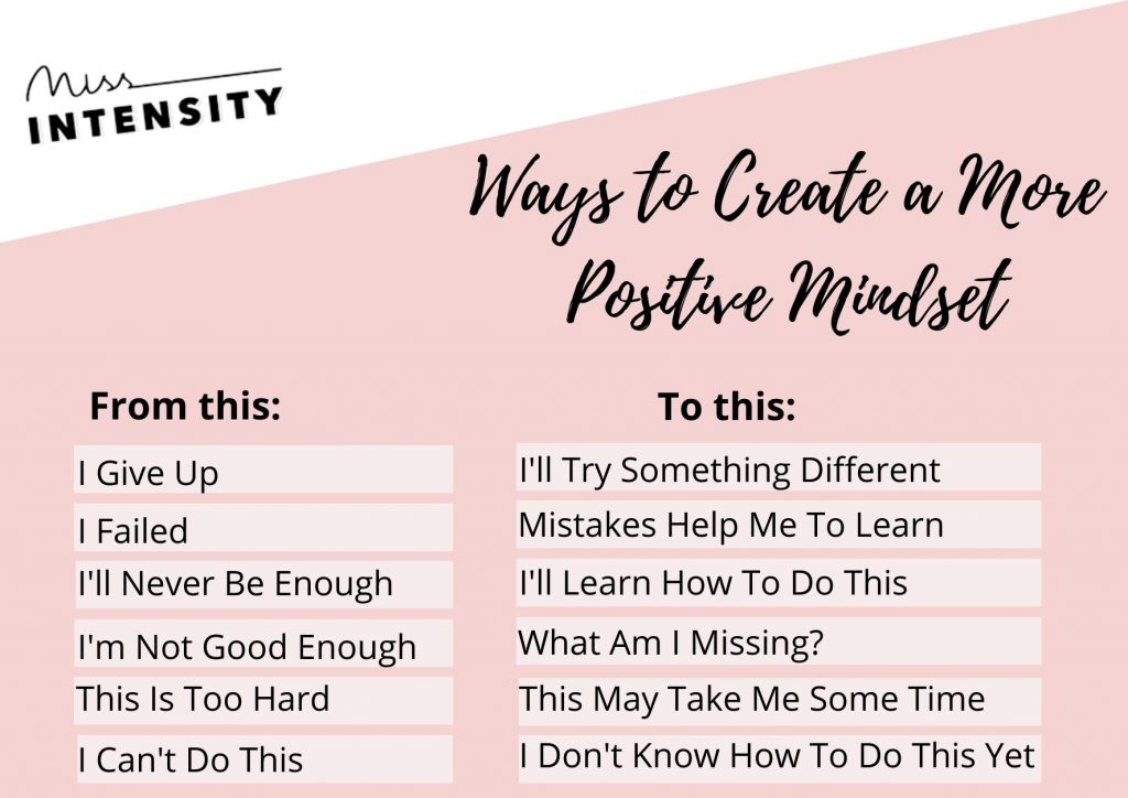 Positive Mindset Tip Sheet